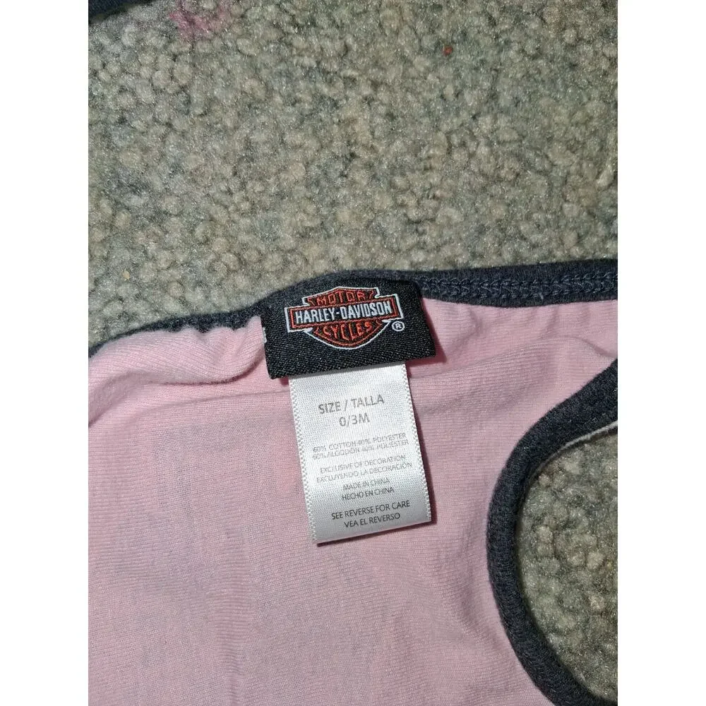 Harley-Davidson Baby Bib Lot Of 2 Size 0/3 Month And 6/9 month